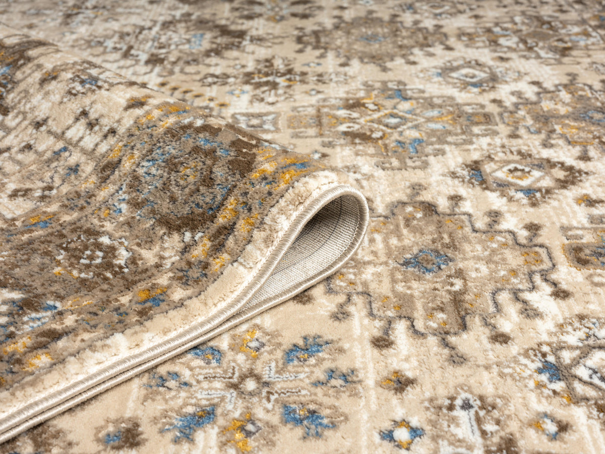 Vintage 550Aq Cream / Brown Rug