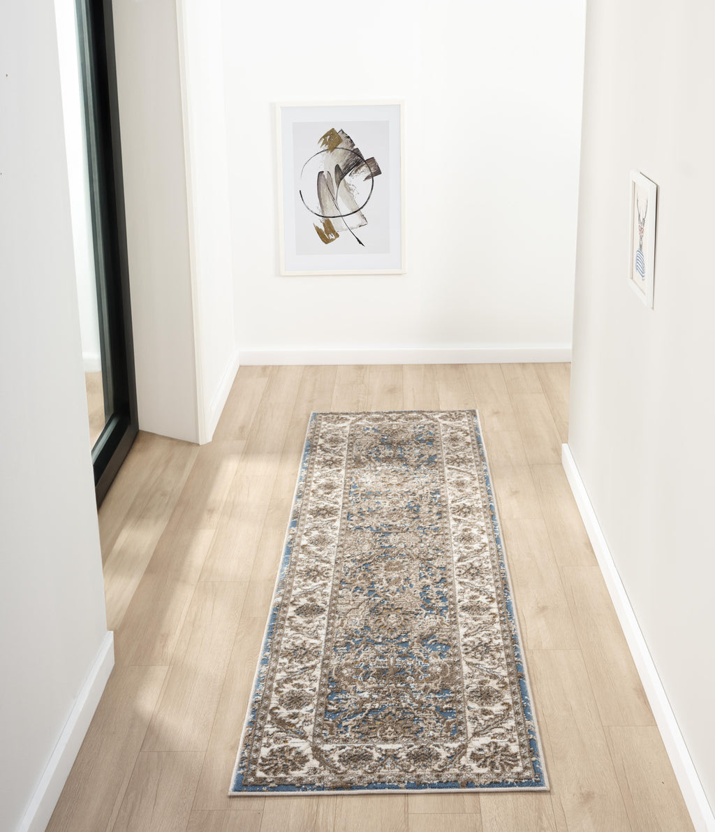 Vintage 553A2 Blue Rug
