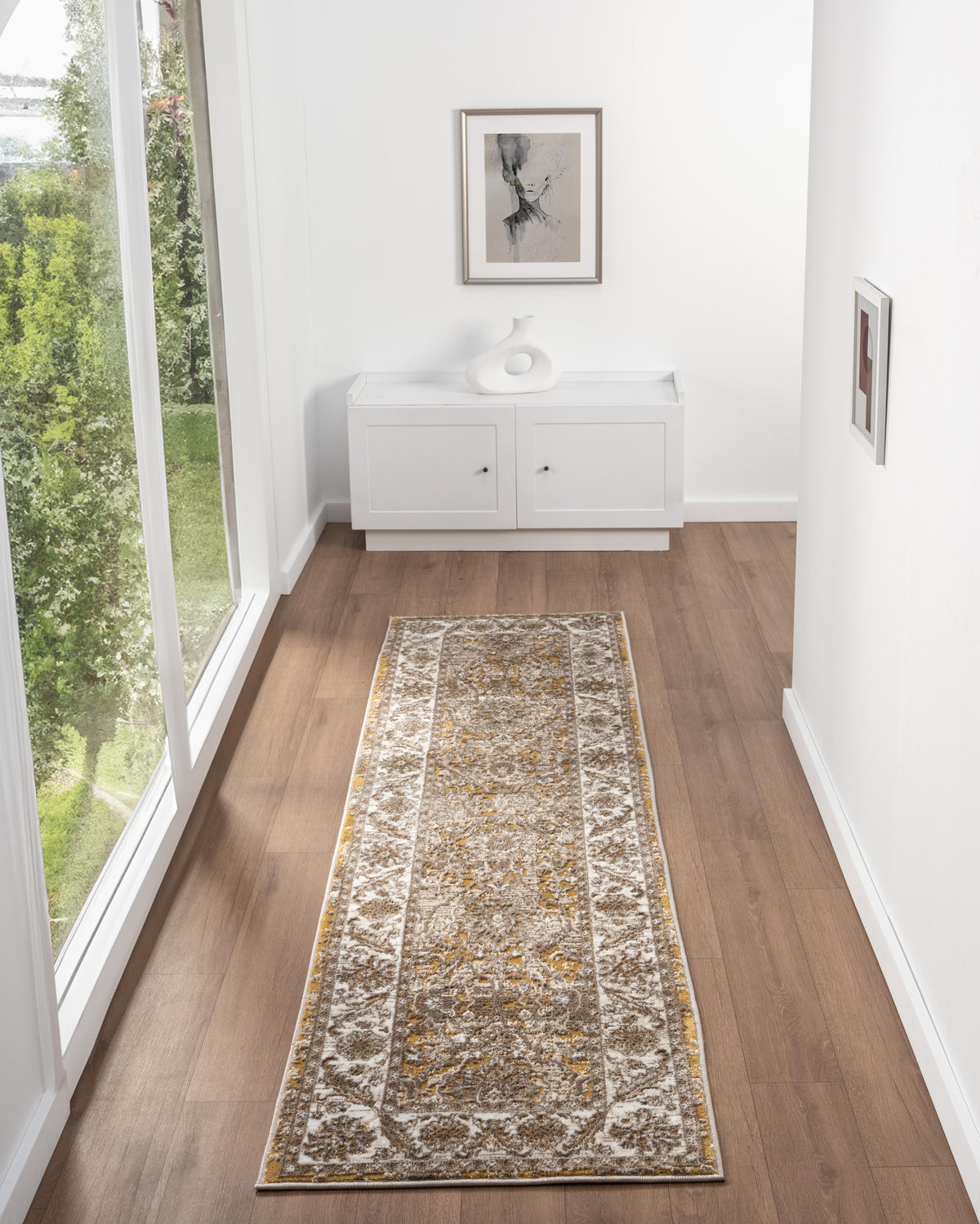 Vintage 553A2 Ochre Rug