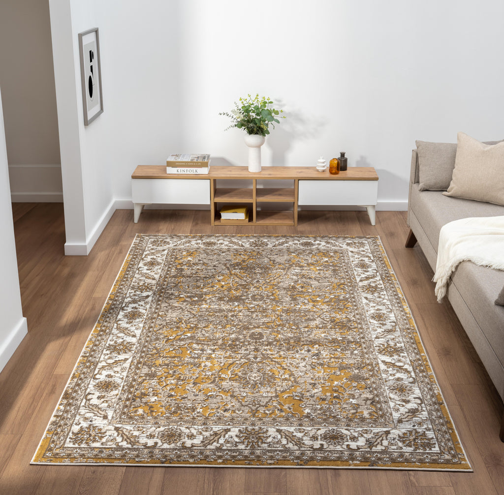 Vintage 553A2 Ochre Rug