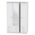 Triple 2 Drawer Mirror + Drawer Robe