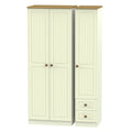 Tall Triple Plain + Drawer Robe