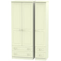 Tall Triple 2 Drawer + Drawer Robe