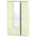 Tall Triple 2 Drawer Mirror + Drawer Robe