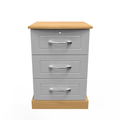 3 Drawer Bedside Cabinet - With Lock