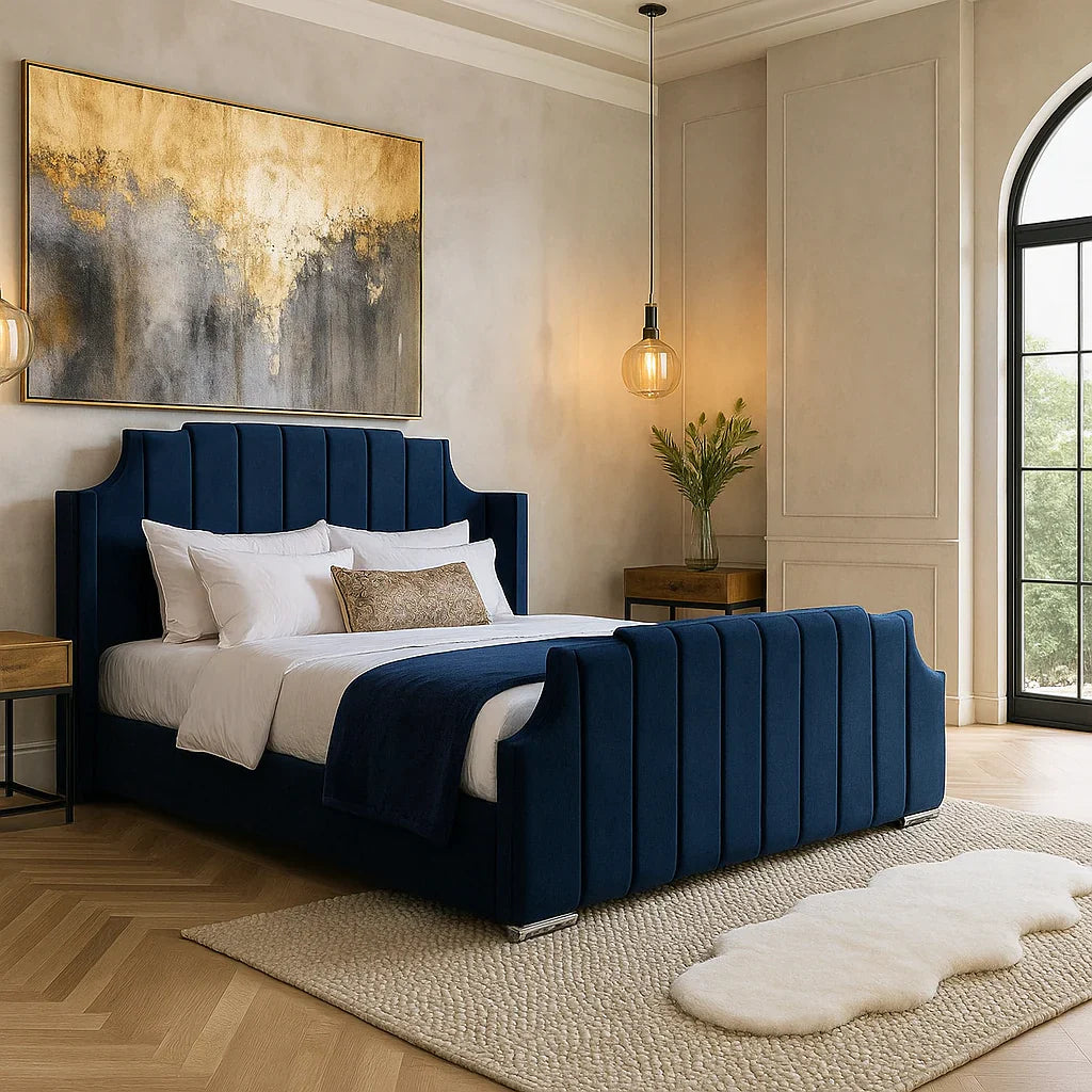 Winged Art Deco Bed