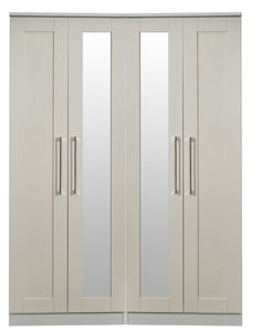 Tall 4 Door Centre Mirror Robe