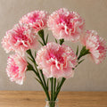 Pack of 6 x 57cm Pink Carnation Artificial Flowers