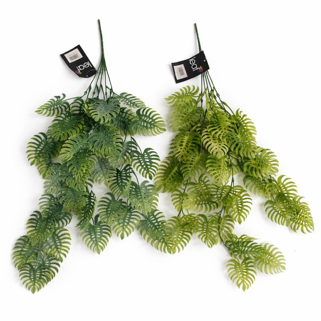 80cm Trailing Tropical Monstera Plant - Sage Green