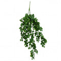 75cm Artificial Trailing Round Leaf Hanging Foliage Plant - Deep Forest Green