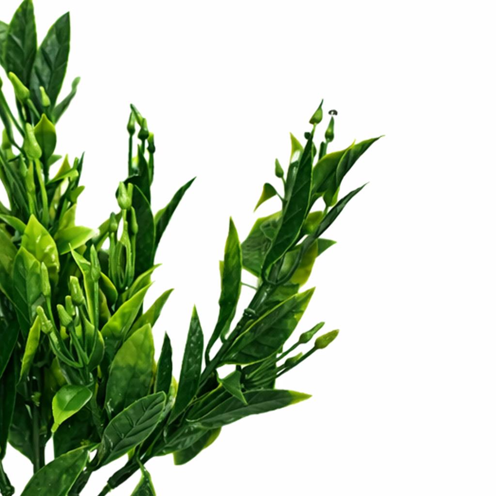 32cm Artificial Green Foliage Spray Stem – Faux Leafy Decorative Greenery