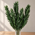 Pack of 6 x 100cm Artificial Plastic Decorative Leaf Spray styled in a room