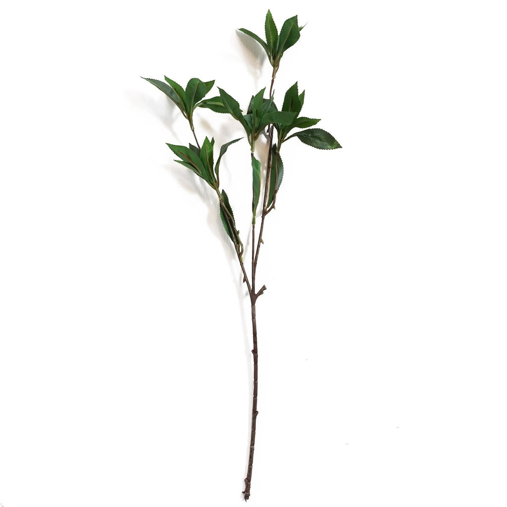 Pack of 6 x 55cm Artificial Laurel Leaf Spray Stem