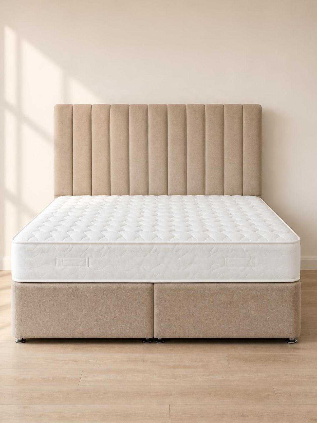 Albert Divan Set & 24" Headboard Package Deal – front view