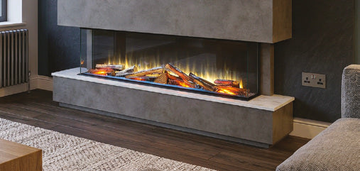 Katell Aprila media wall electric fireplace