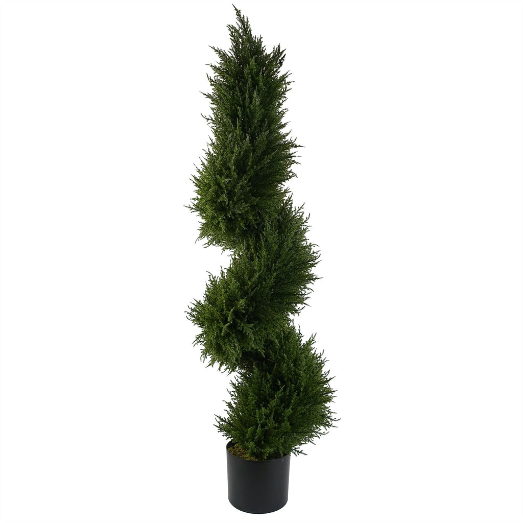 120cm Premium Artificial Spiral Cypress with pot
