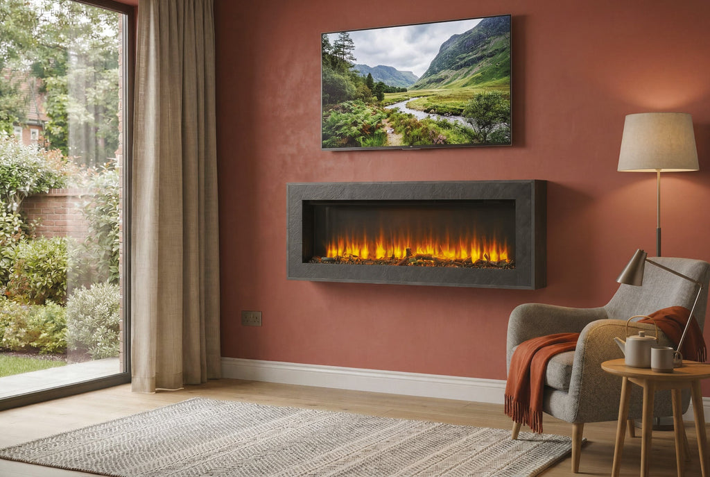 Katell Barletta electric fireplace