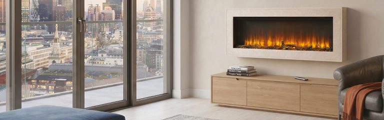 Katell Barletta electric fireplace