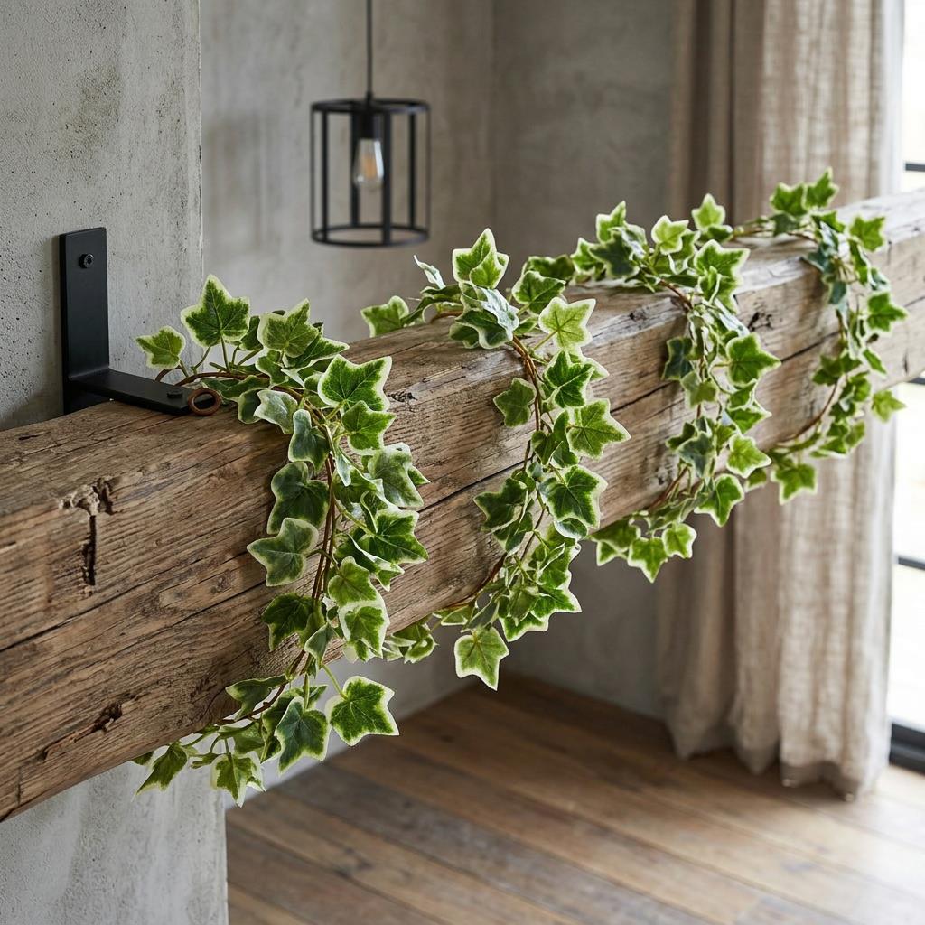 160cm Artificial Ivy Garland Trailing Hanging Plant Faux Foliage - Variegated