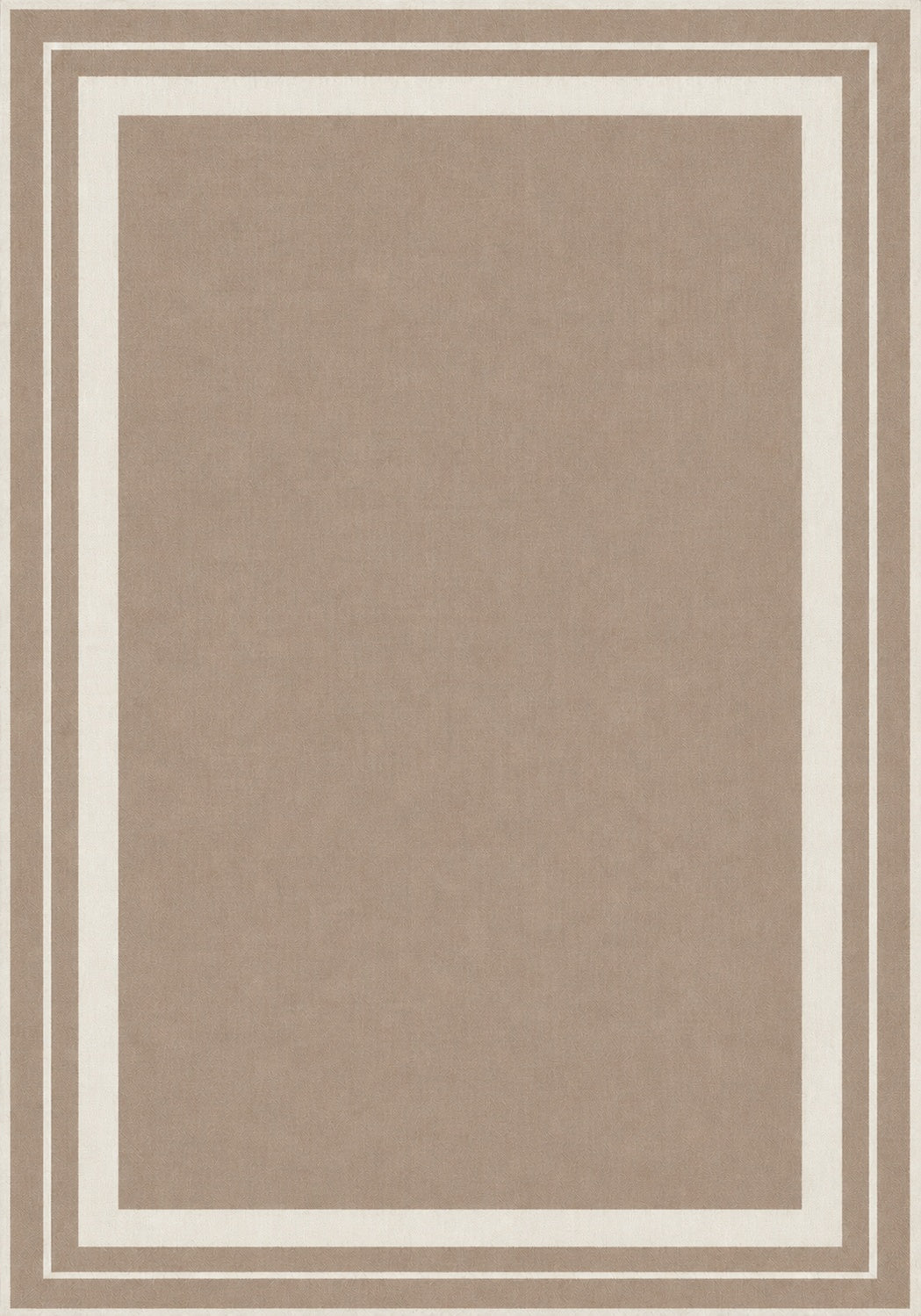 Terrace Border Natural Rug