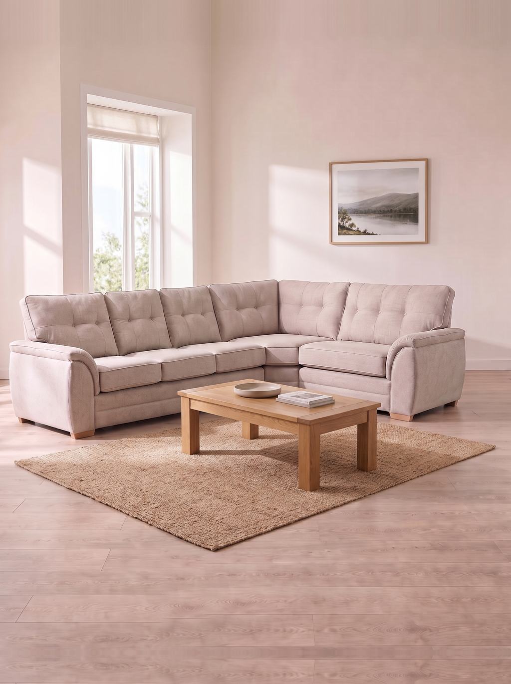 Bella 3 Corner 1 Sofa – in a living room