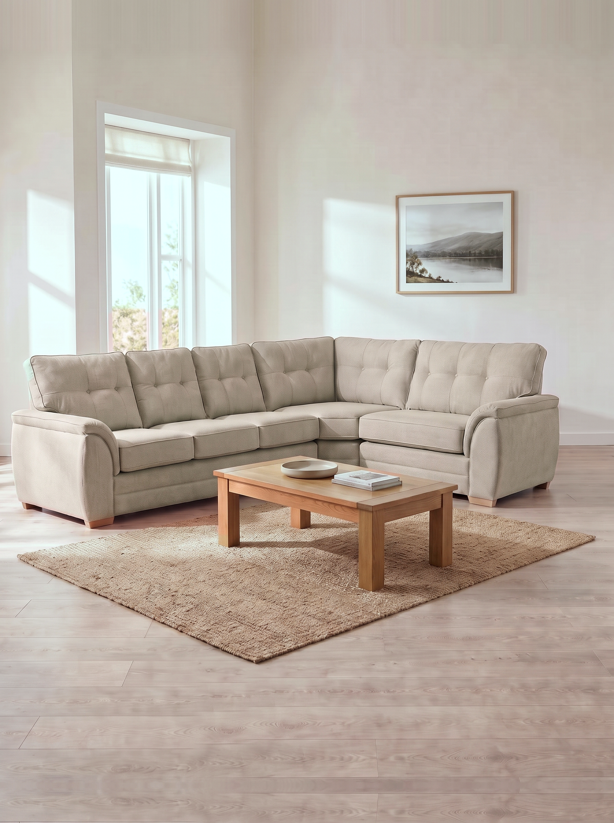Bella 3 Corner 1 Sofa – in a living room