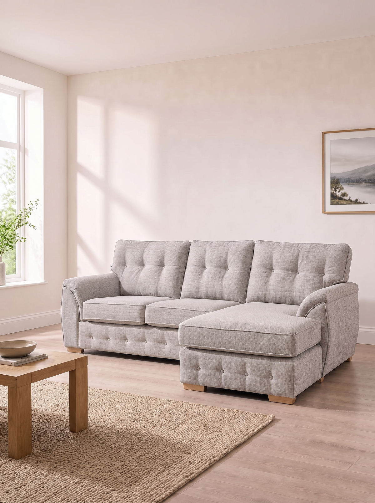 Bella 4 Seater Sofa (Lounger) – in a living room