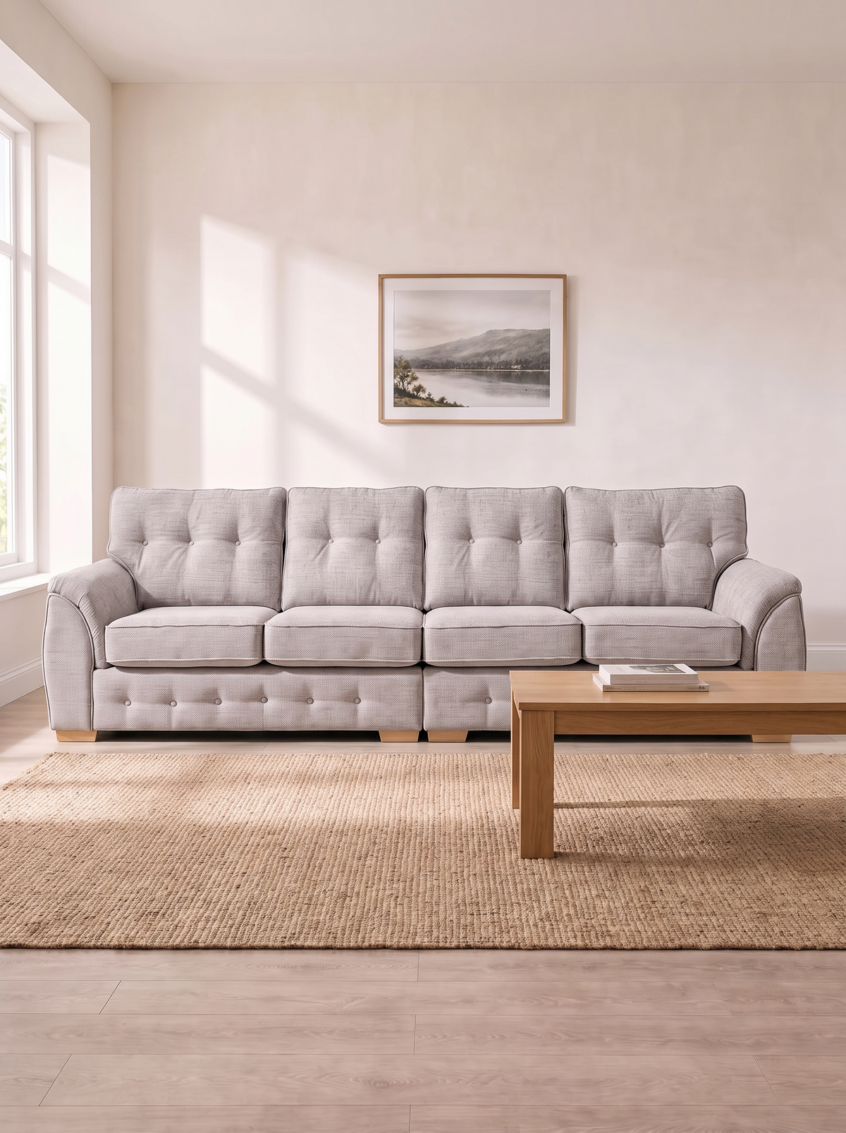 Bella 4 Seater Sofa (Split) – in a living room