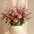 Pack of 6 x 52cm Artificial Pink Peony Wildflower Bouquets