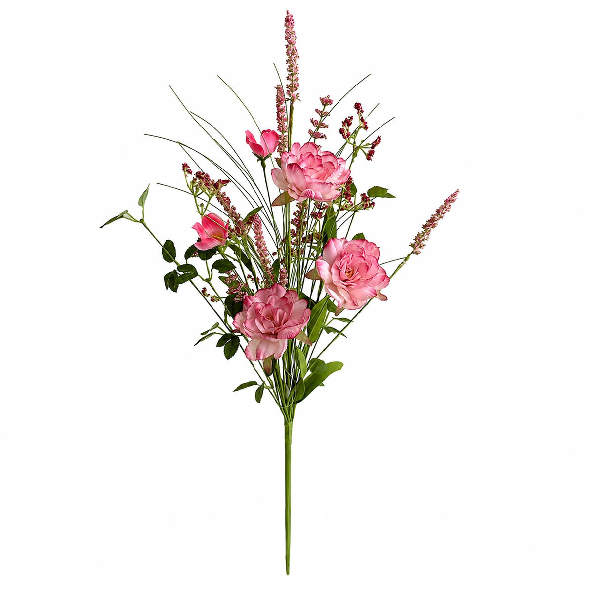 Pack of 6 x 52cm Artificial Pink Peony Wildflower Bouquets