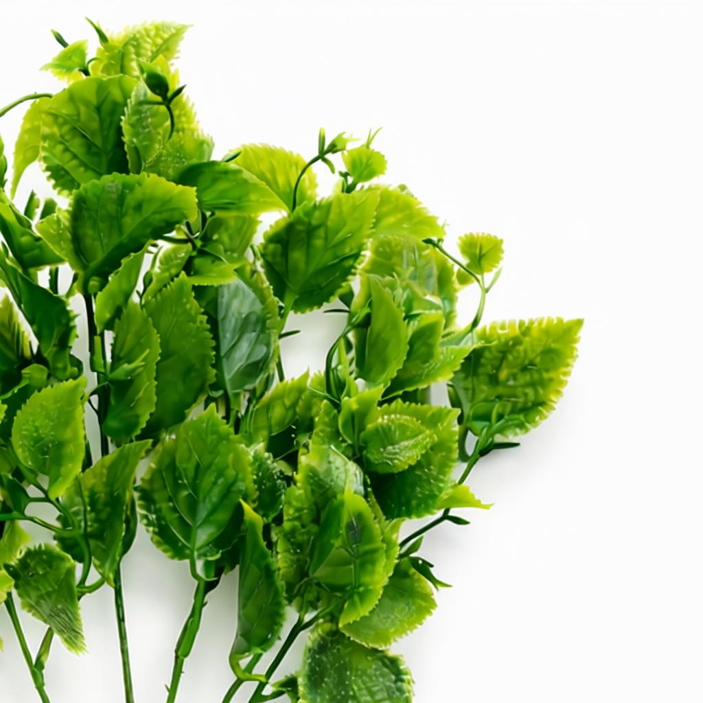 32cm Artificial Leafy Foliage Stem Plant – Faux Green Decorative Fillers