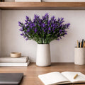 Pack of 6 x 34cm Artificial Lavender Stem Plant Faux Floral Filler