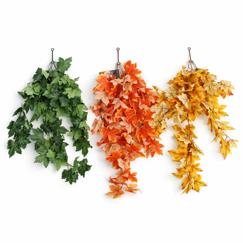 70cm Artificial Trailing Grape Ivy Plant Faux Hanging Foliage - Green