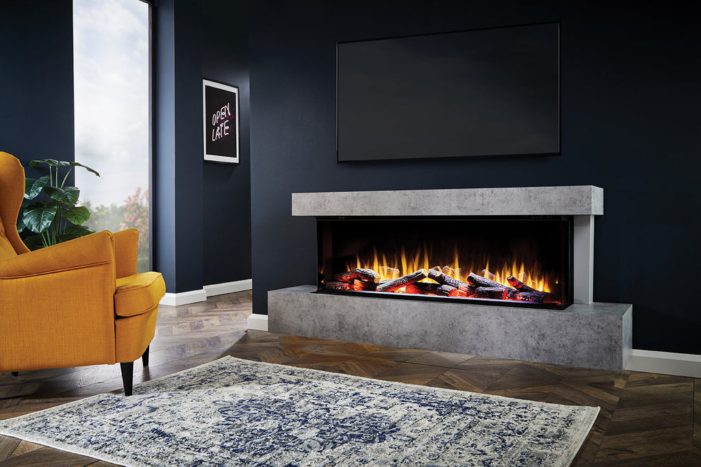 Katell Cento Deep electric fireplace