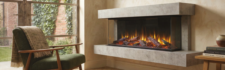 Katell Cento Deep electric fireplace