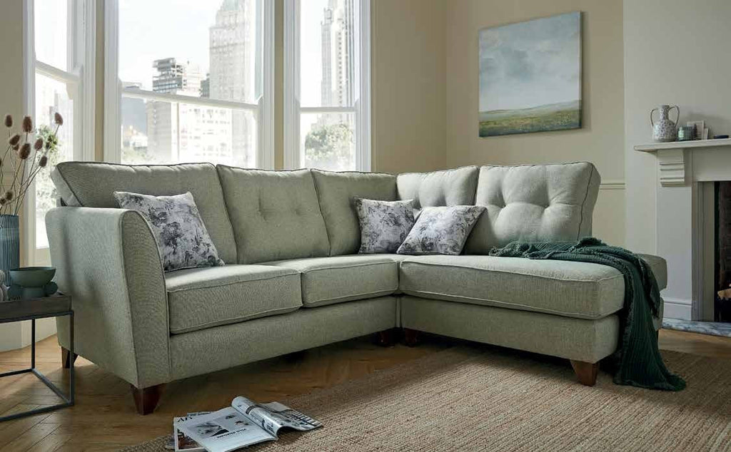 Clara fabric corner sofa with chaise