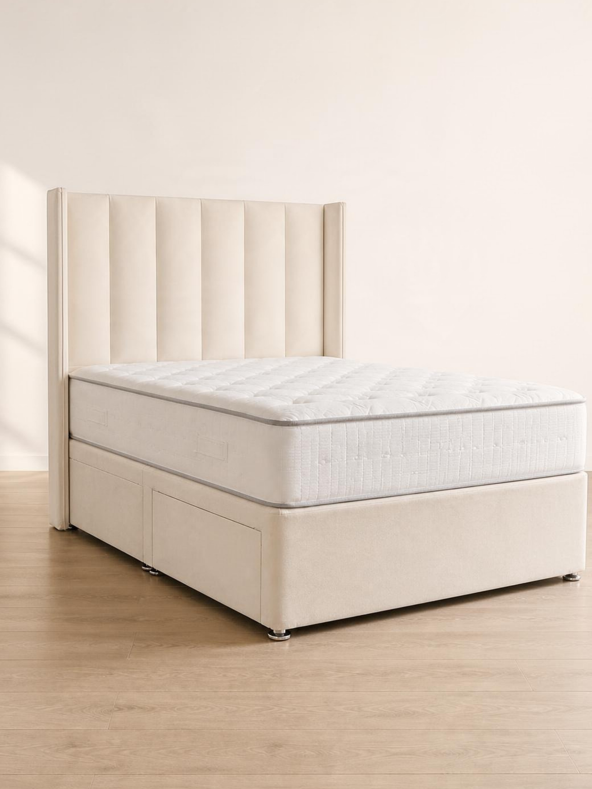Double 2 Drawer Divan Set – hero three-quarter view