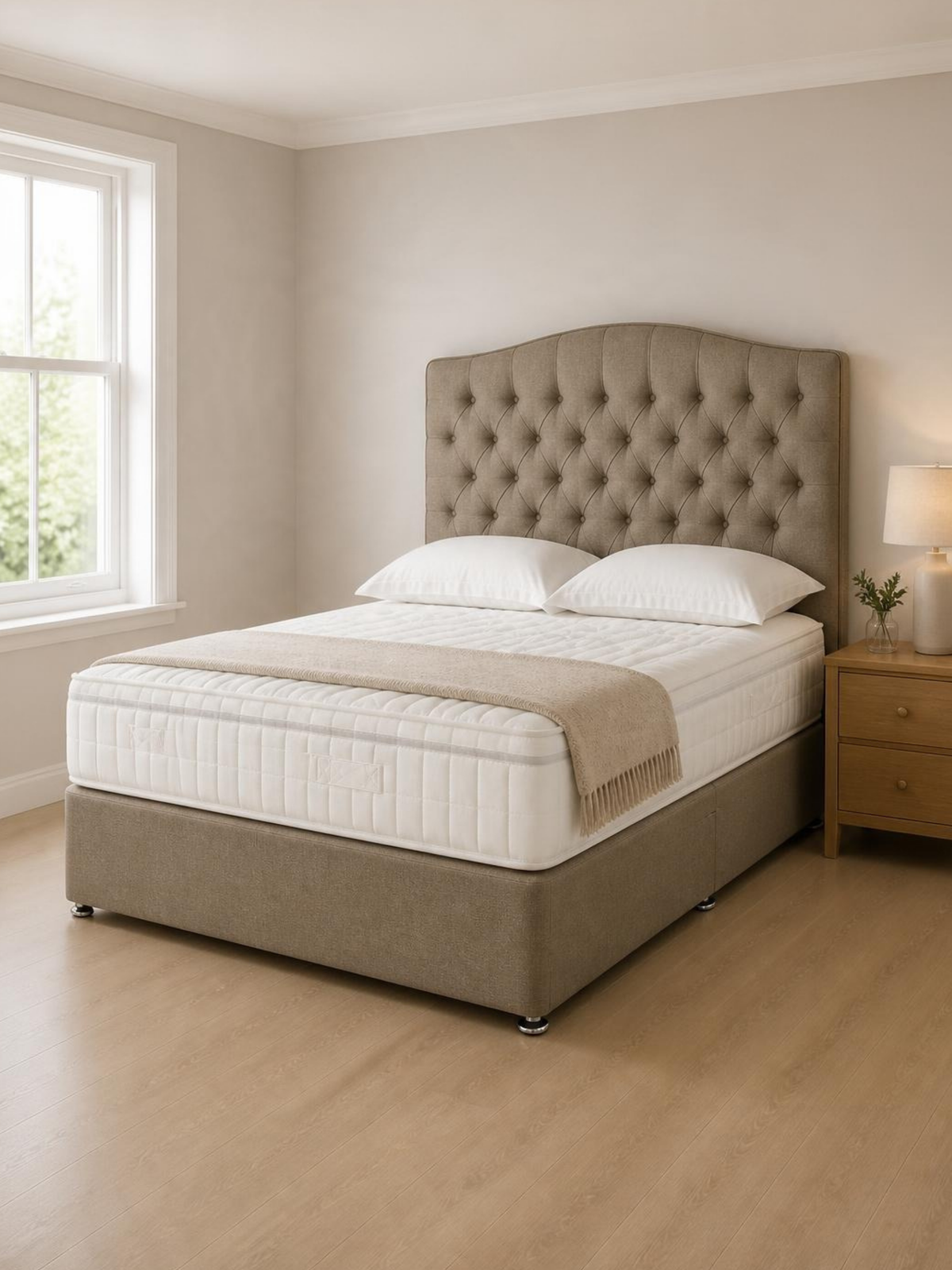 Double Divan Set – in a bedroom