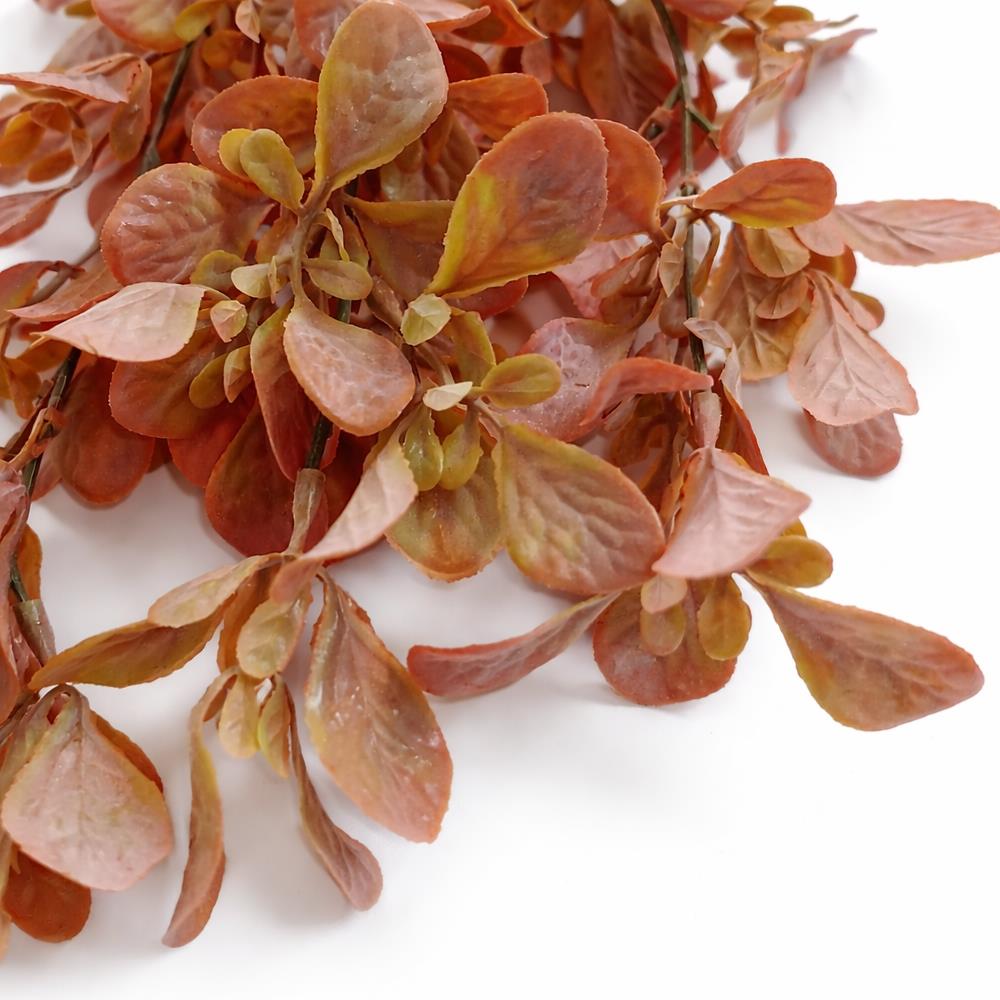70cm Artificial Trailing Leaf Spray Stem - Dusty Orange