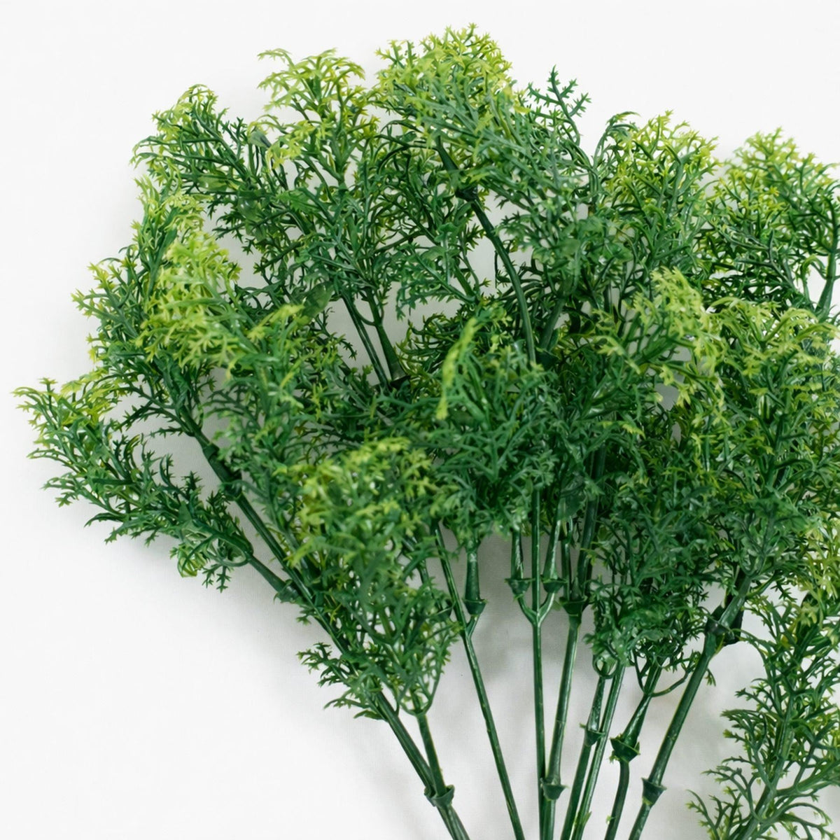 Pack of 6 x 32cm Artificial Fern Foliage Spray Stem Faux Green Decorative Fillers