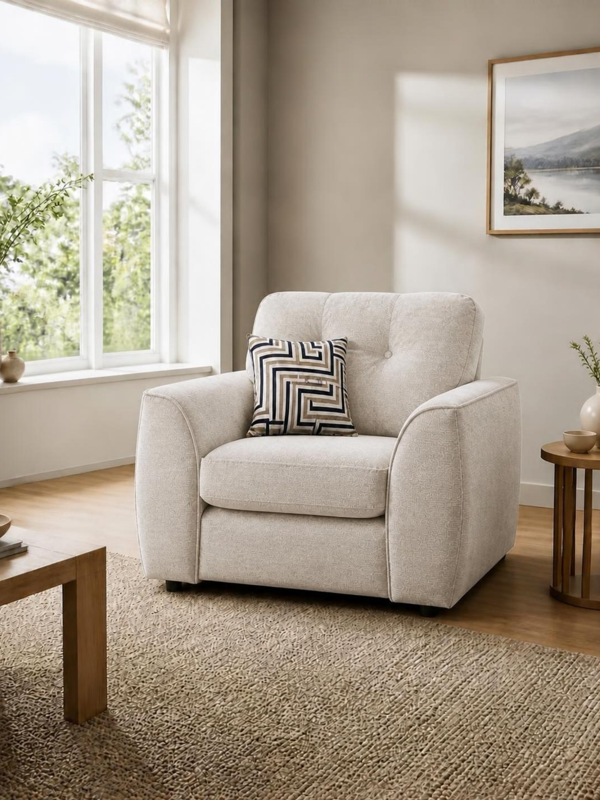 Daniel Chair with Electric Recliner – in a living room