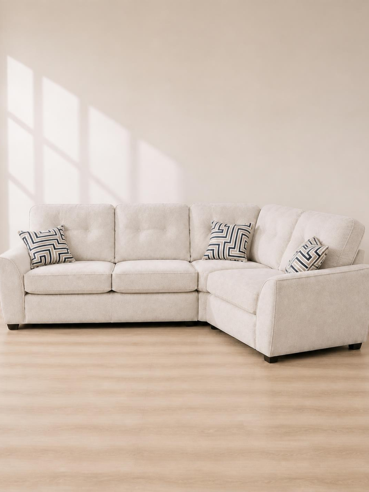 Daniel Corner Sofa 2C1 with Electric Recliners – front view