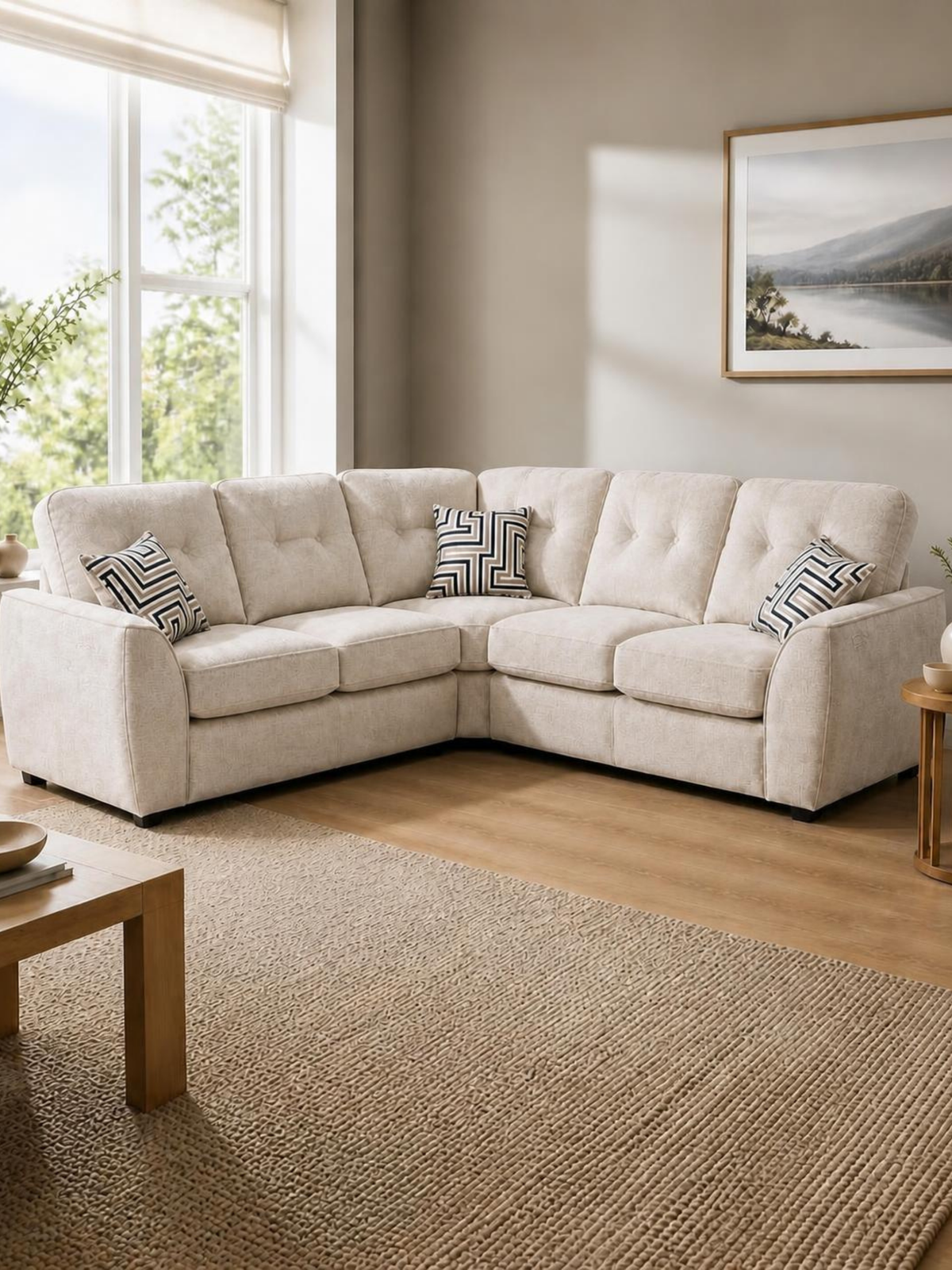 Daniel Corner Sofa 2C2 – in a living room