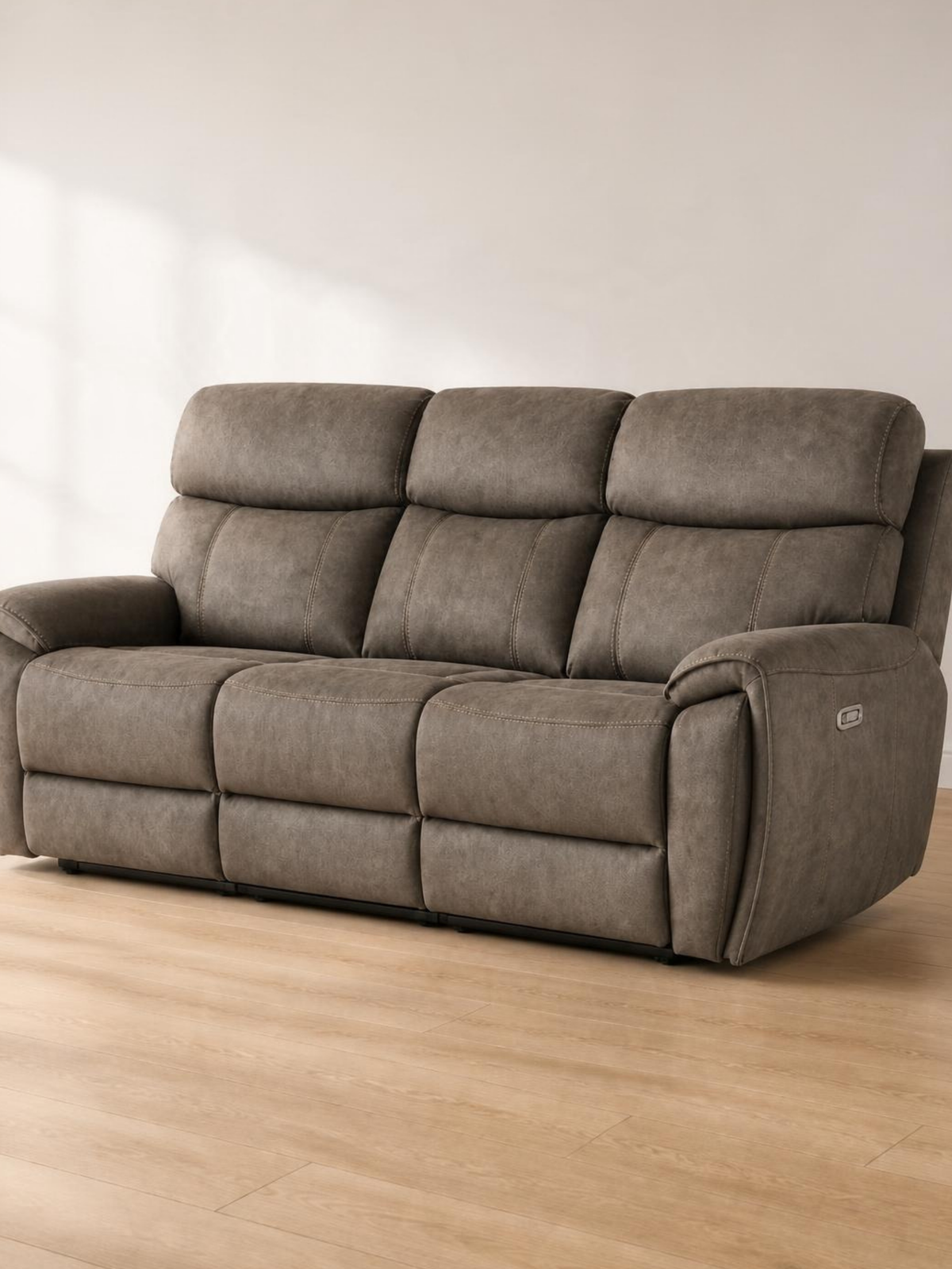 The Dream 2000 recliner sofa in Taupe – hero three-quarter view