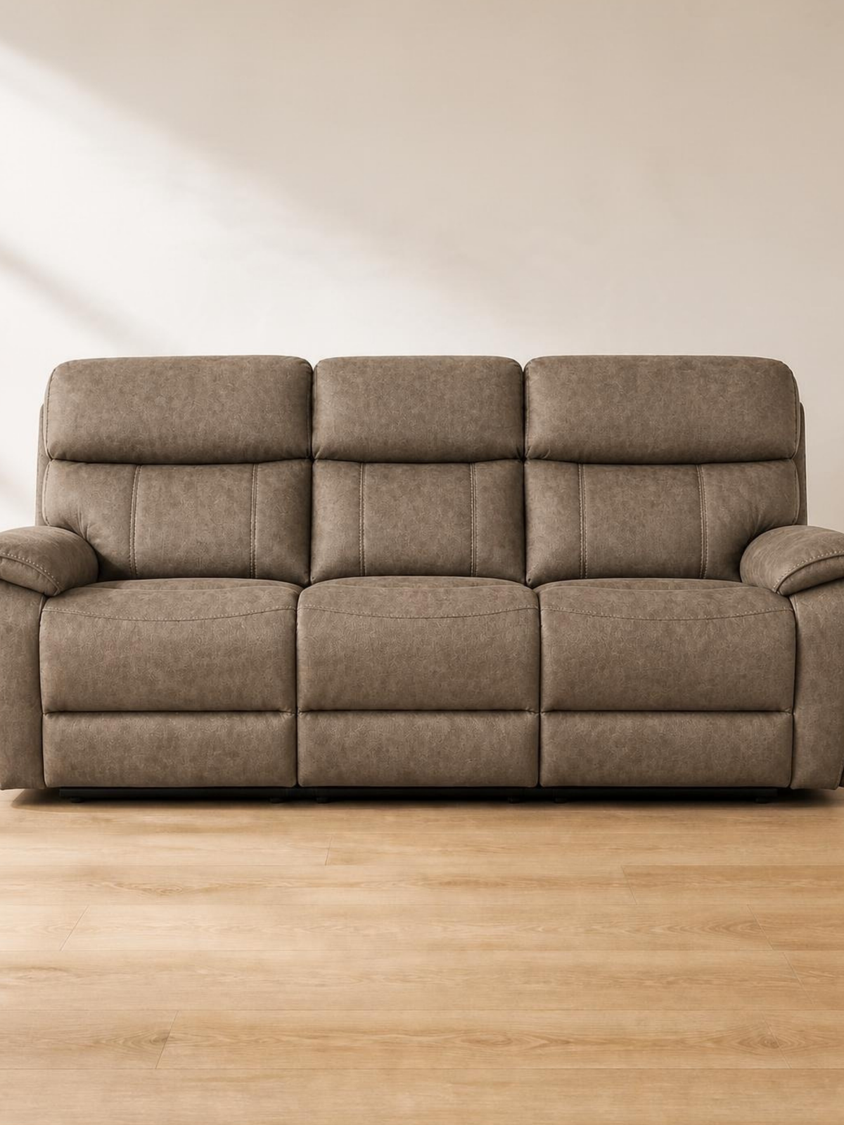 The Dream 2000 recliner sofa in Taupe – front view