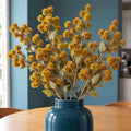 Pack of 6 x 85cm Craspedia Stem Yellow Artificial styled in a room