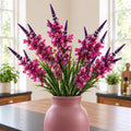 Pack of 6 x 80cm Dark Pink Larkspur Artifical Stem styled in a room