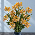 Pack of 6 x 72cm Artificial Yellow Spider Lily Stems