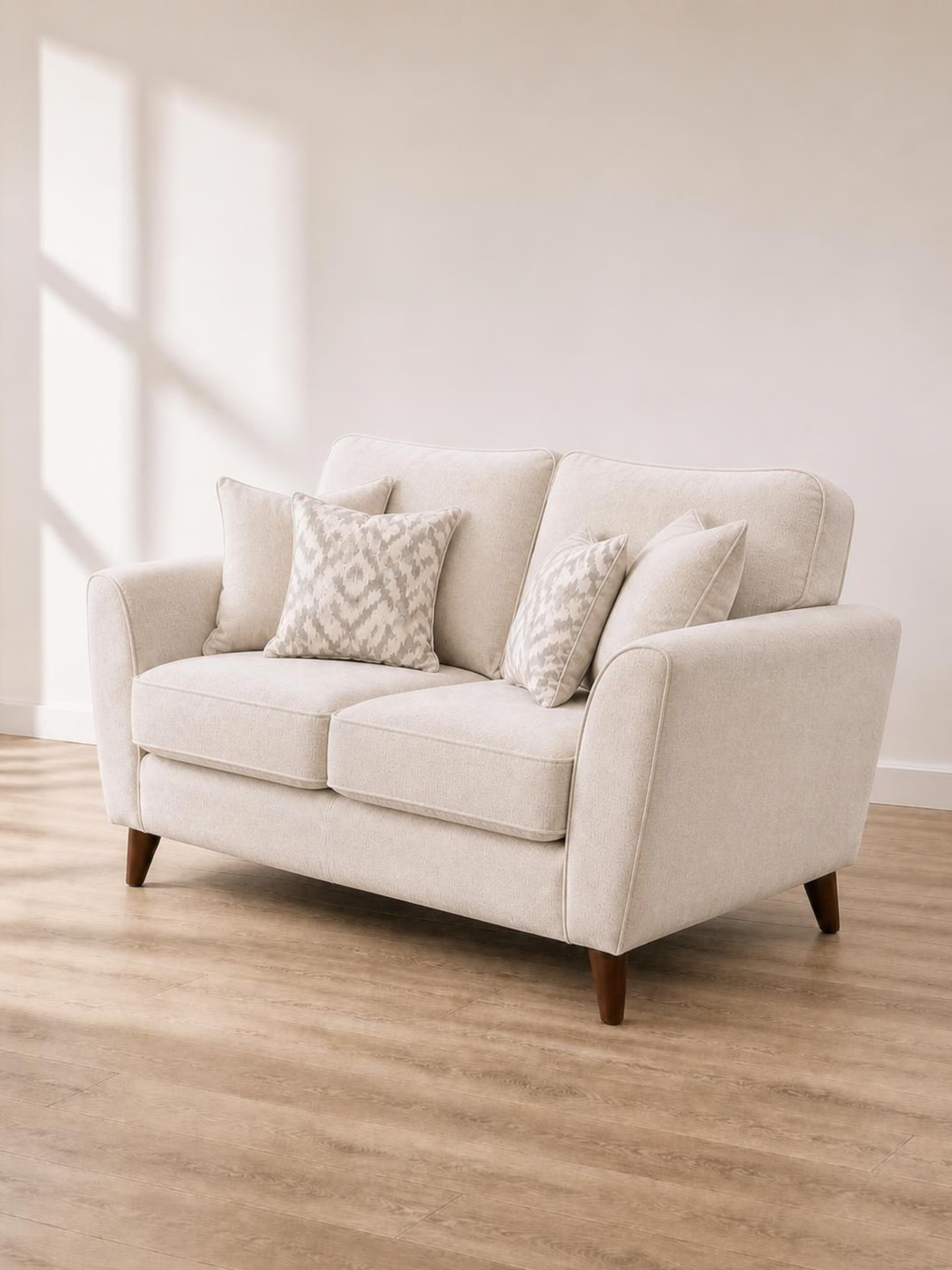 Eva 2 Seater Sofa – three-quarter view from the other side