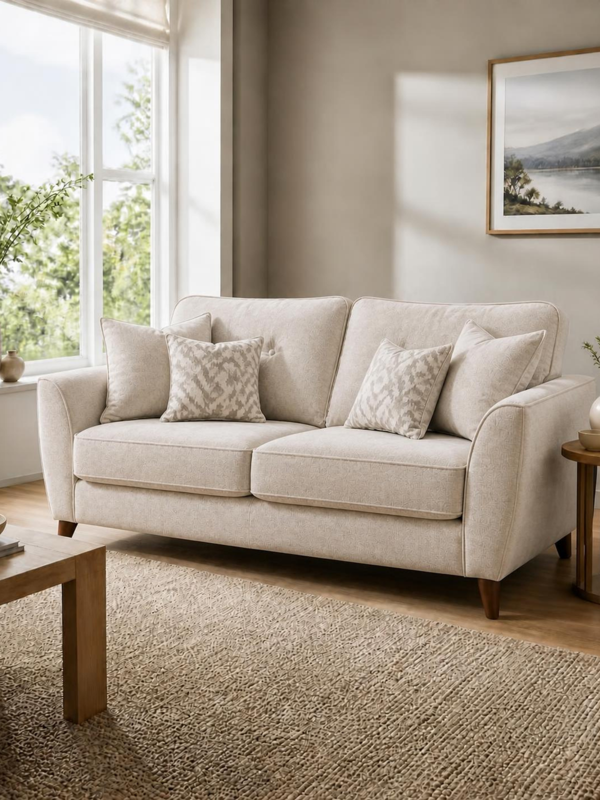 Eva 3 Seater Sofa – in a living room